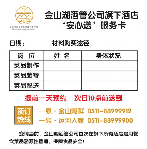 疫情当前，食品安全由我来守护——金山湖酒店人的责任与担当